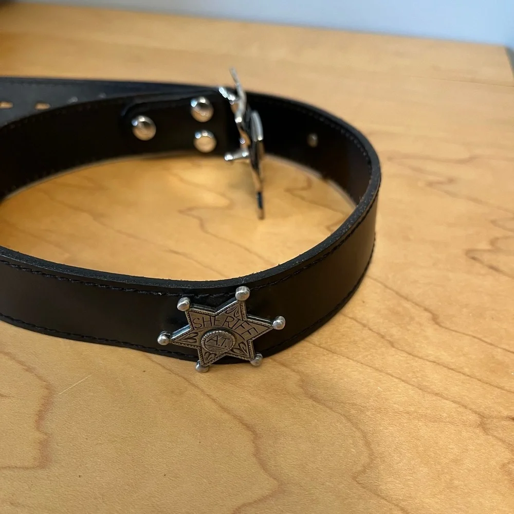 Wrangler Western Handcrafted Leather Belt with Silver-Tone Studded Detailing
